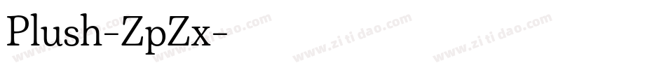 Plush-ZpZx字体转换