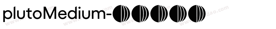 plutoMedium字体转换