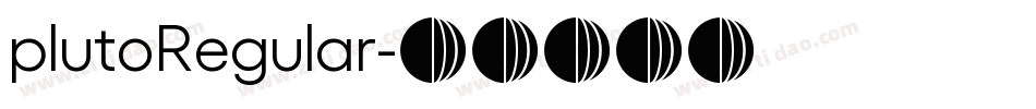 plutoRegular字体转换