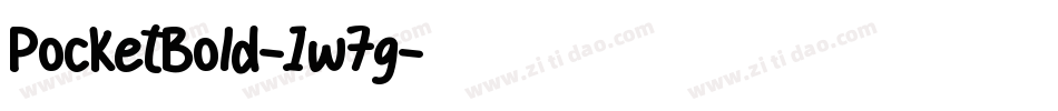 PocketBold-1w7g字体转换