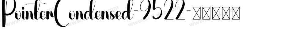 PointerCondensed-9522字体转换
