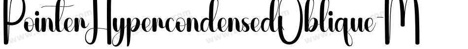 PointerHypercondensedOblique-MXRP字体转换