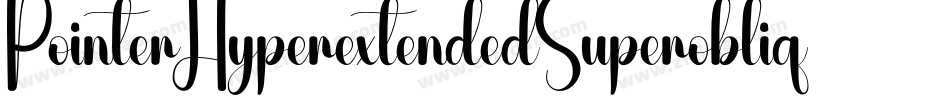 PointerHyperextendedSuperoblique-wmX6字体转换