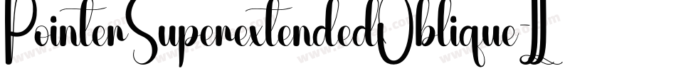 PointerSuperextendedOblique-LLx3字体转换