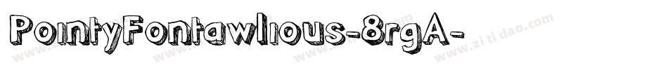 PointyFontawlious-8rgA字体转换