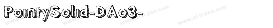 PointySolid-DAo3字体转换