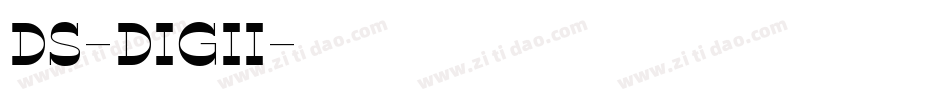 DS-DIGII字体转换