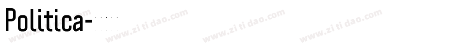 Politica字体转换