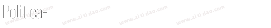 Politica字体转换