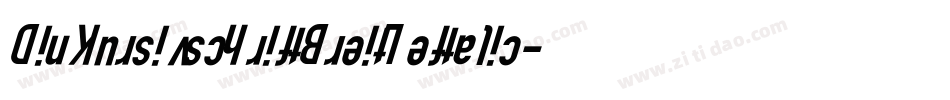 DinKursivschriftBreitLeftalic-Jvpn字体转换