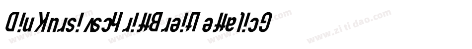 DinKursivschriftBreitLeftalicGhost-GM3Z字体转换