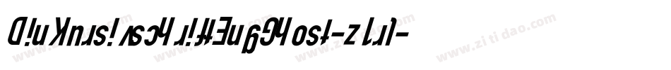 DinKursivschriftEngGhost-z1rl字体转换