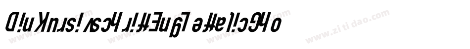 DinKursivschriftEngLeftalicGhost-62Rv字体转换