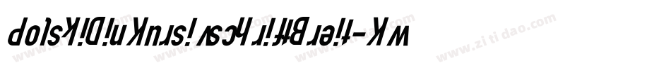 PolskiDinKursivschriftBreit-KwDX字体转换