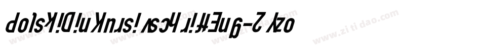 PolskiDinKursivschriftEng-2Yzo字体转换