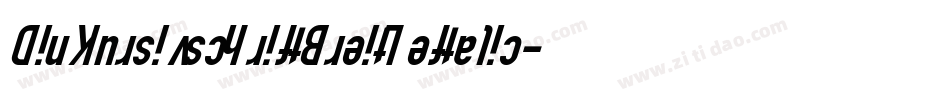 DinKursivschriftBreitLeftalic-Jvpn字体转换