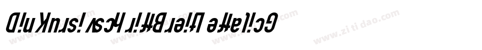 DinKursivschriftBreitLeftalicGhost-GM3Z字体转换