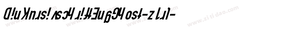 DinKursivschriftEngGhost-z1rl字体转换