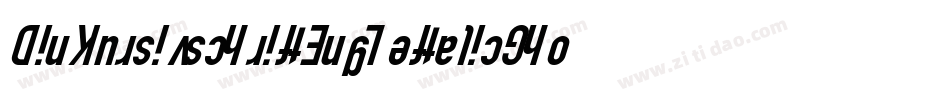 DinKursivschriftEngLeftalicGhost-62Rv字体转换
