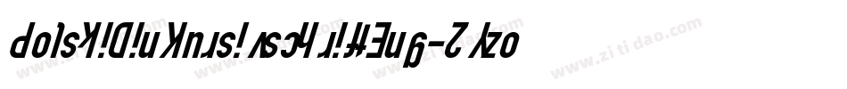 PolskiDinKursivschriftEng-2Yzo字体转换