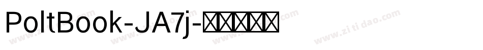 PoltBook-JA7j字体转换