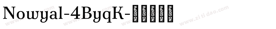 Nowyal-4ByqK字体转换