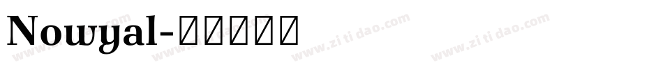 Nowyal字体转换
