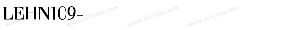 LEHN109字体转换