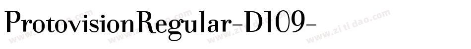 ProtovisionRegular-D109字体转换