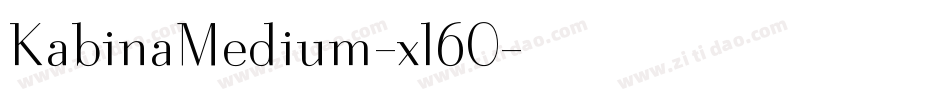 KabinaMedium-xl60字体转换