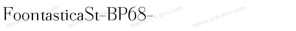 FoontasticaSt-BP68字体转换