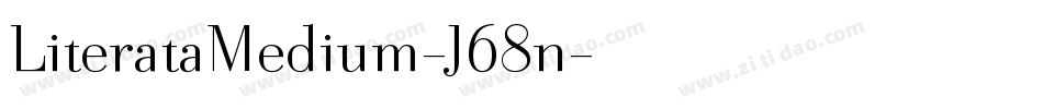 LiterataMedium-J68n字体转换