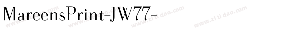 MareensPrint-JW77字体转换