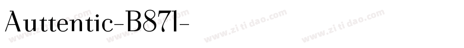 Auttentic-B87l字体转换