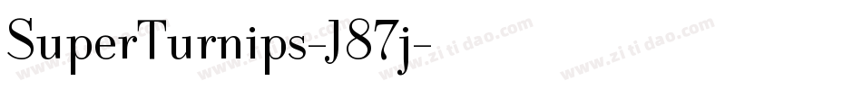 SuperTurnips-J87j字体转换