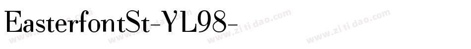 EasterfontSt-YL98字体转换