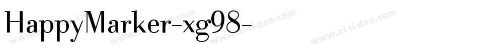 HappyMarker-xg98字体转换