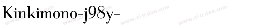 Kinkimono-j98y字体转换
