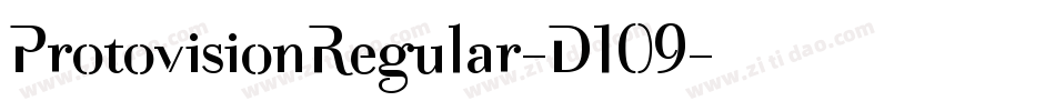 ProtovisionRegular-D109字体转换