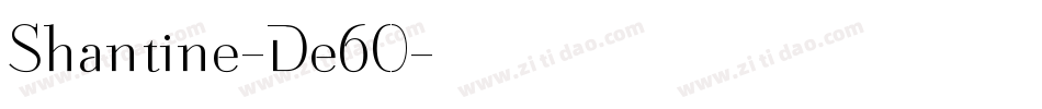 Shantine-De60字体转换