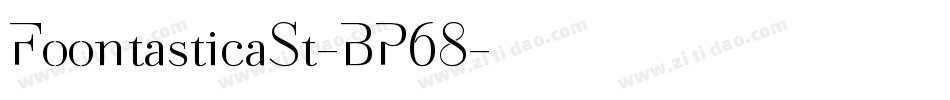FoontasticaSt-BP68字体转换