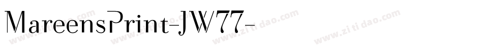 MareensPrint-JW77字体转换
