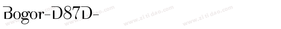 Bogor-D87D字体转换