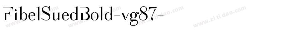 FibelSuedBold-vg87字体转换