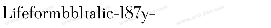 LifeformbbItalic-l87y字体转换