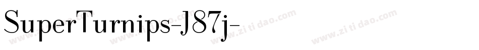 SuperTurnips-J87j字体转换