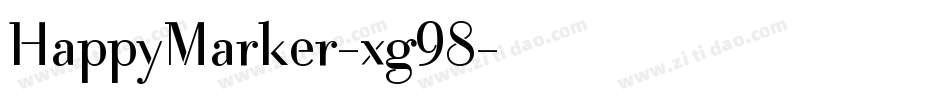 HappyMarker-xg98字体转换