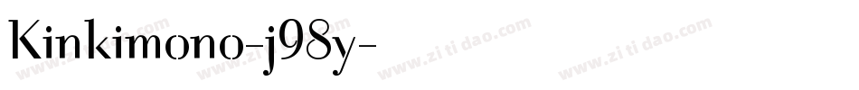Kinkimono-j98y字体转换