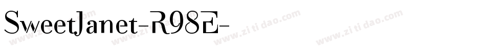 SweetJanet-R98E字体转换