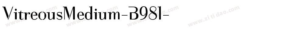 VitreousMedium-B98l字体转换